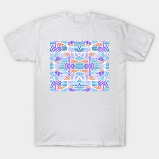 retro color blocks T-Shirt